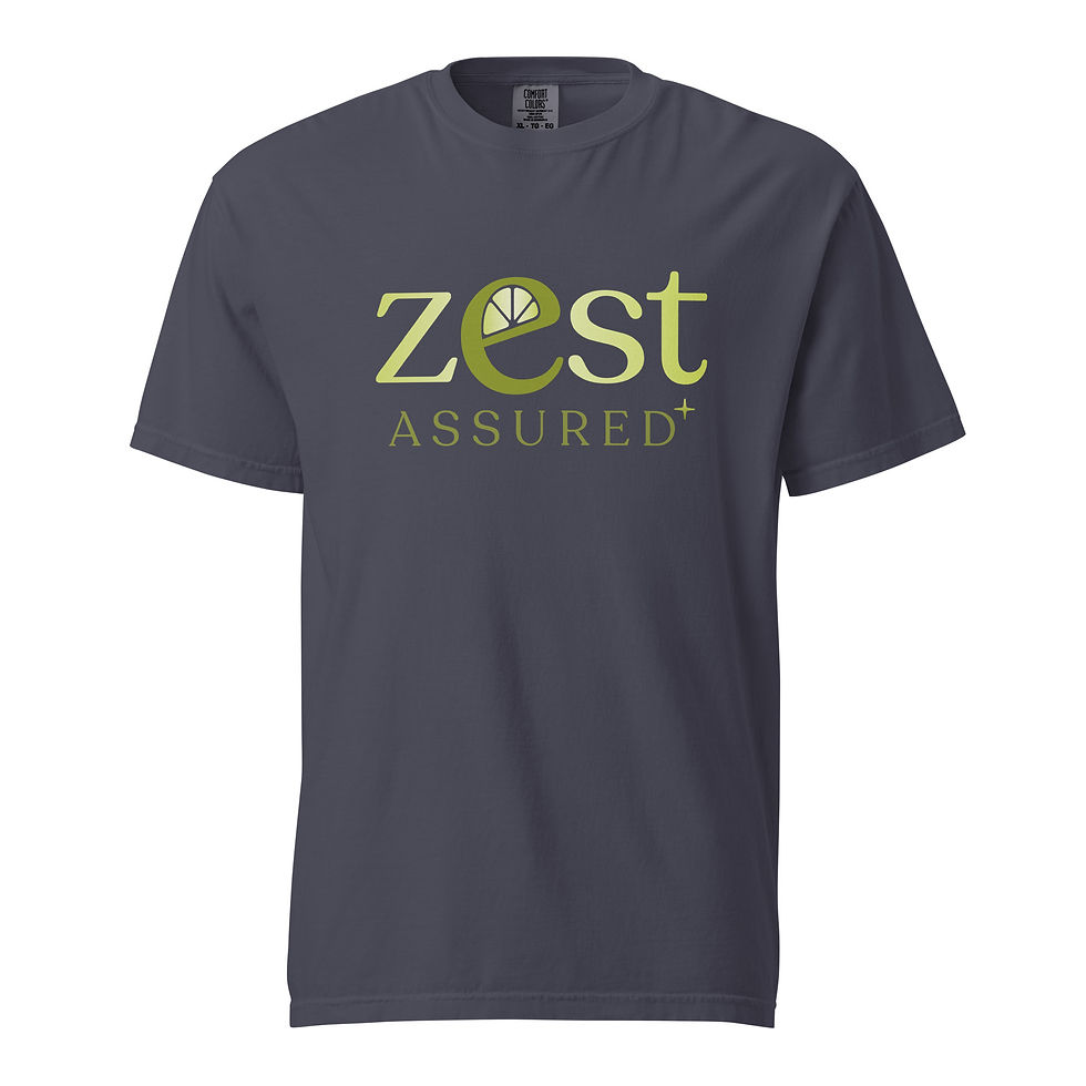 Miniatyrbild: Lime "Zest Assured" Unisex garmentfärgad t-shirt