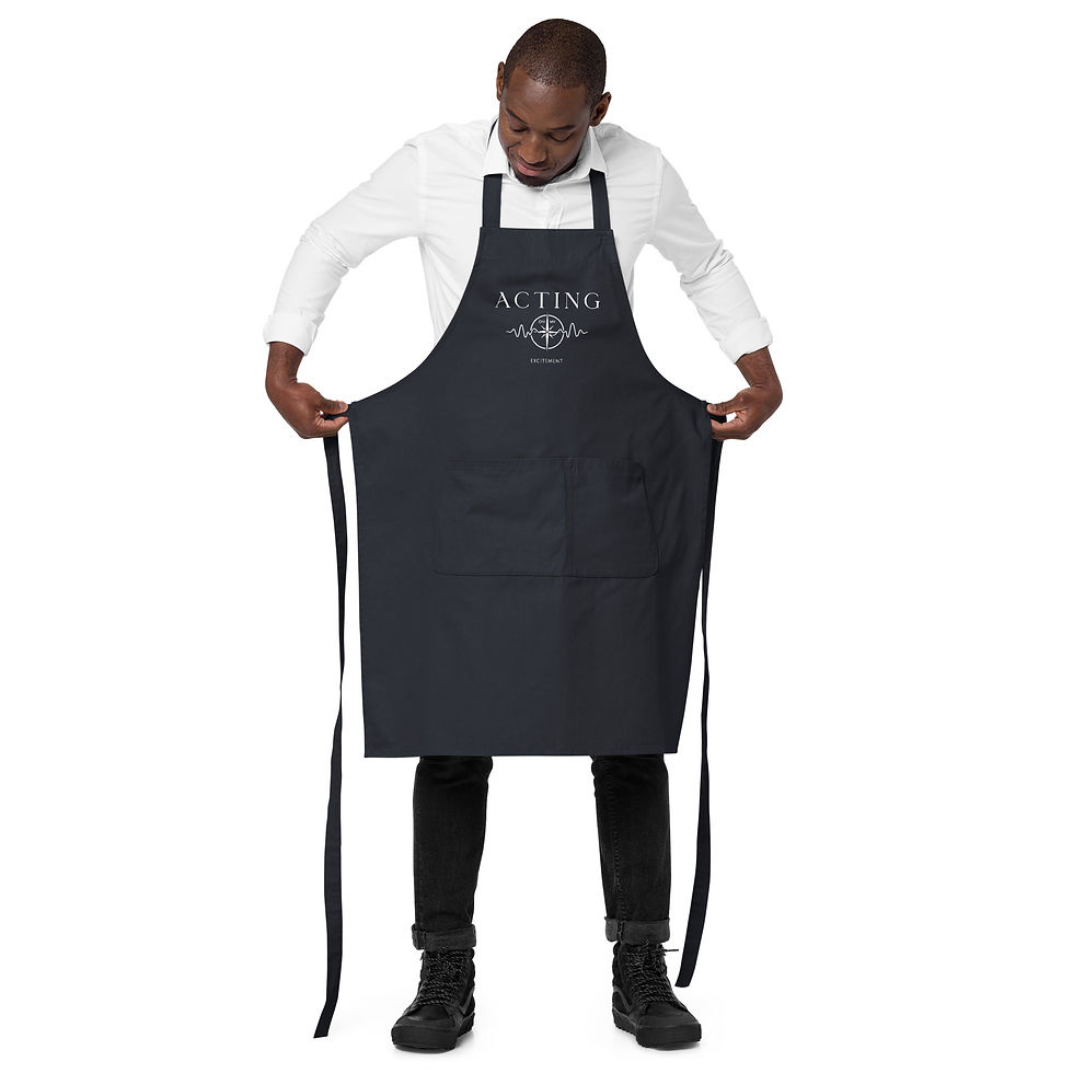 Thumbnail: "Acting on My Excitement" organic cotton apron