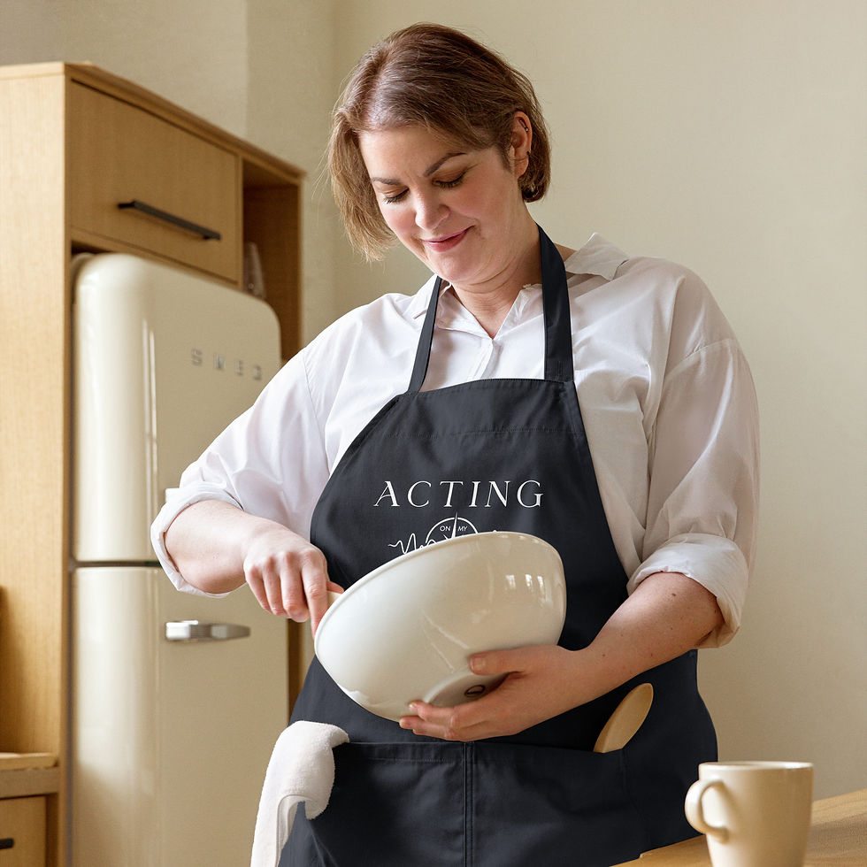 Thumbnail: "Acting on My Excitement" organic cotton apron