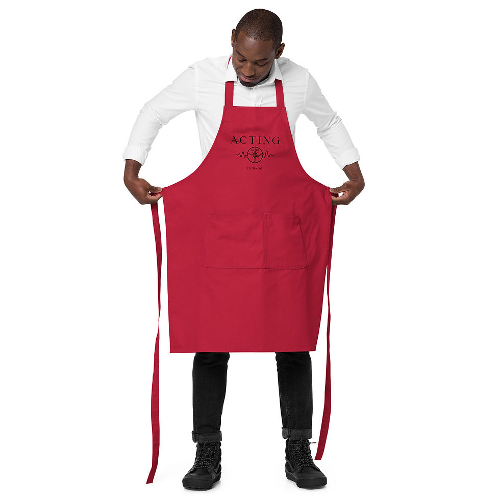 Thumbnail: "Acting on My Excitement" organic cotton apron