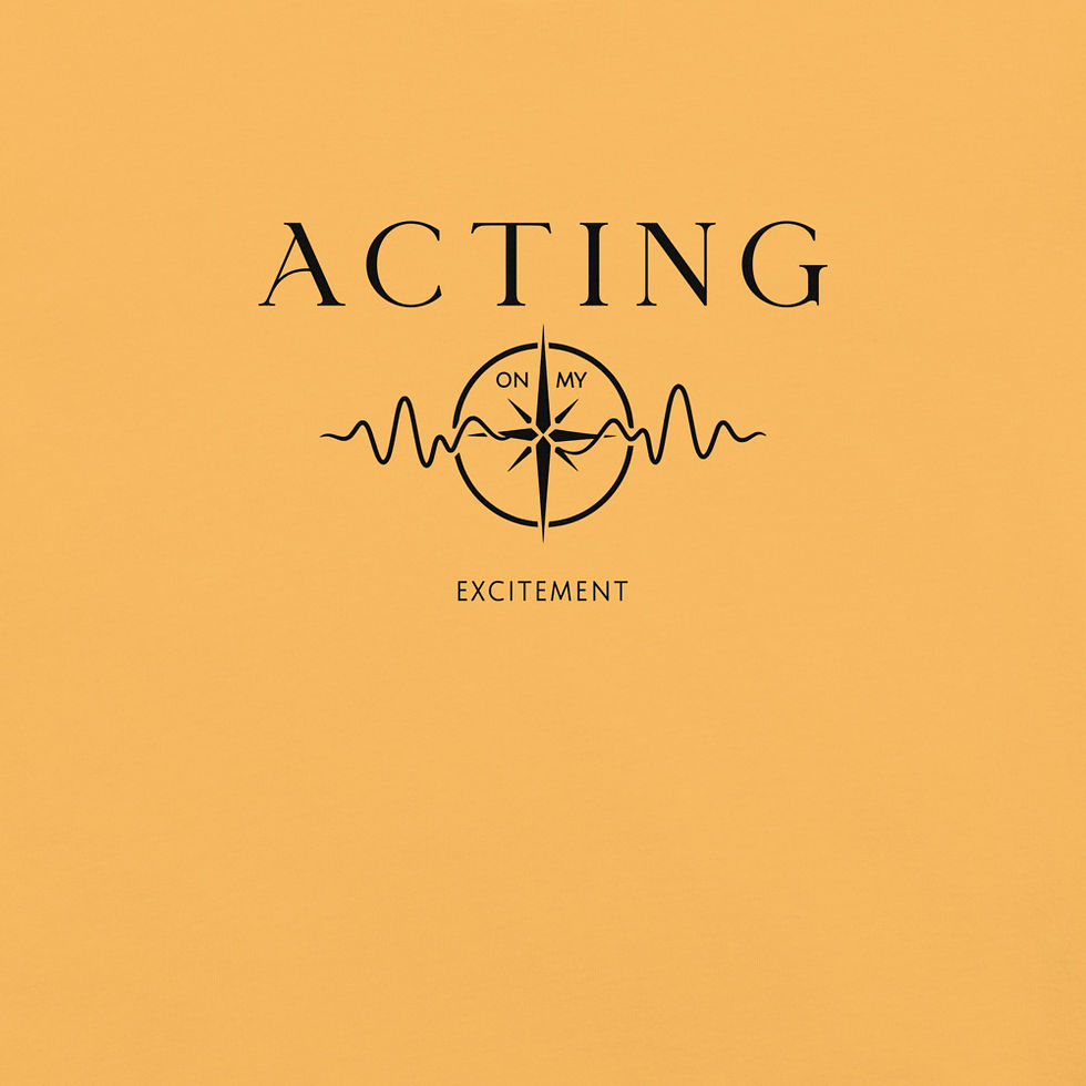 Thumbnail: "Acting on My Excitement" Unisex Dyed Garment T-Shirt