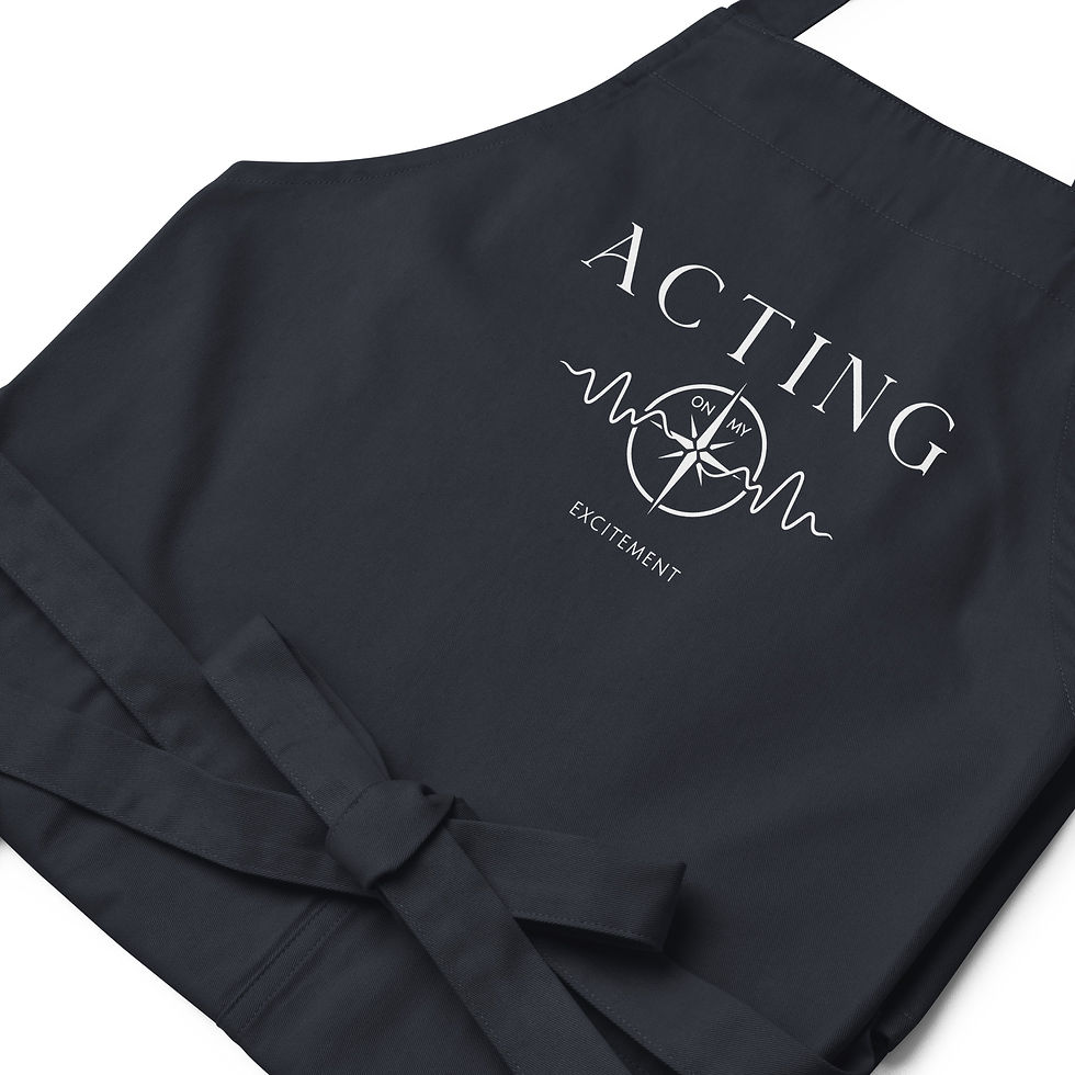 Thumbnail: "Acting on My Excitement" organic cotton apron