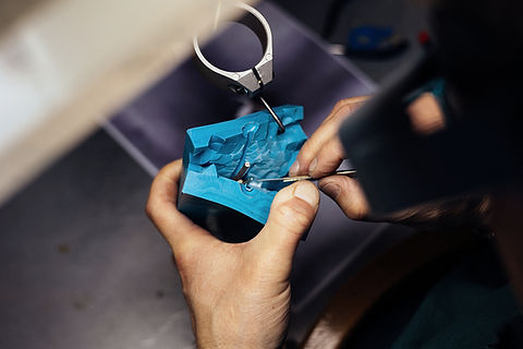 Dettaglio di protofusione per produzione gioielli conto terzi