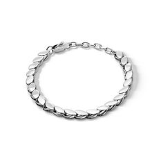 Bracciale uomo Chain Comete Gioielli in acciaio lucido con maglie dal design moderno ed elegante.