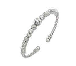 Il bracciale da donna in bronzo o in ottone è galvanizzato in argento 925, con controllo qualità italiano a cura di MP per il conto di terzi.