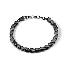 Bracciale uomo Chain Comete Gioielli in acciaio con PVD nero e maglie dal design moderno ed elegante dal carattere deciso.