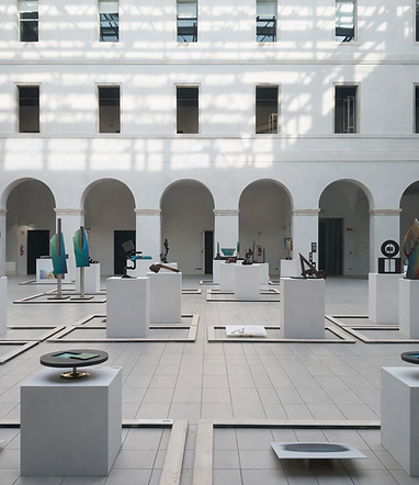 exhibition of sculptures and artistic installations at the Altinate San Gaetano Cultural Center Padova near Hotel Maritan Padova