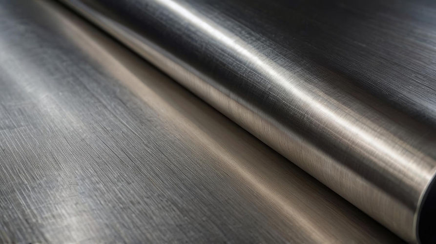 Lastra di acciaio inox lavorata dalla Carpenteria Luigi Cenghialta, azienda specializzata in lavorazioni metalliche a Montecchio Maggiore (Vicenza).