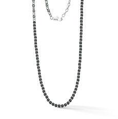 Girocollo uomo District Comete Gioielli in acciaio con onice nero ed ematite, collana dal design moderno e carattere contemporaneo.