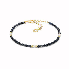 Bracciale in argento dorato 925 con zaffiro e perle collezione Storia di Luce Gift&Color