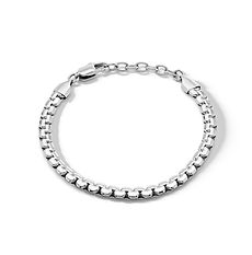 Bracciale uomo Chain Comete Gioielli in acciaio lucido con maglia moderna e design essenziale dal carattere contemporaneo.