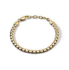Bracciale uomo Chain Comete Gioielli in acciaio con finitura PVD giallo e maglia moderna dal design elegante e contemporaneo.