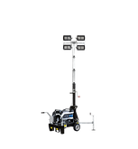 Tour d'éclairage compacte et légère Pegaso, le choix idéal pour les interventions rapides et les espaces réduits, réalisée par Italtower Padova, Italie.