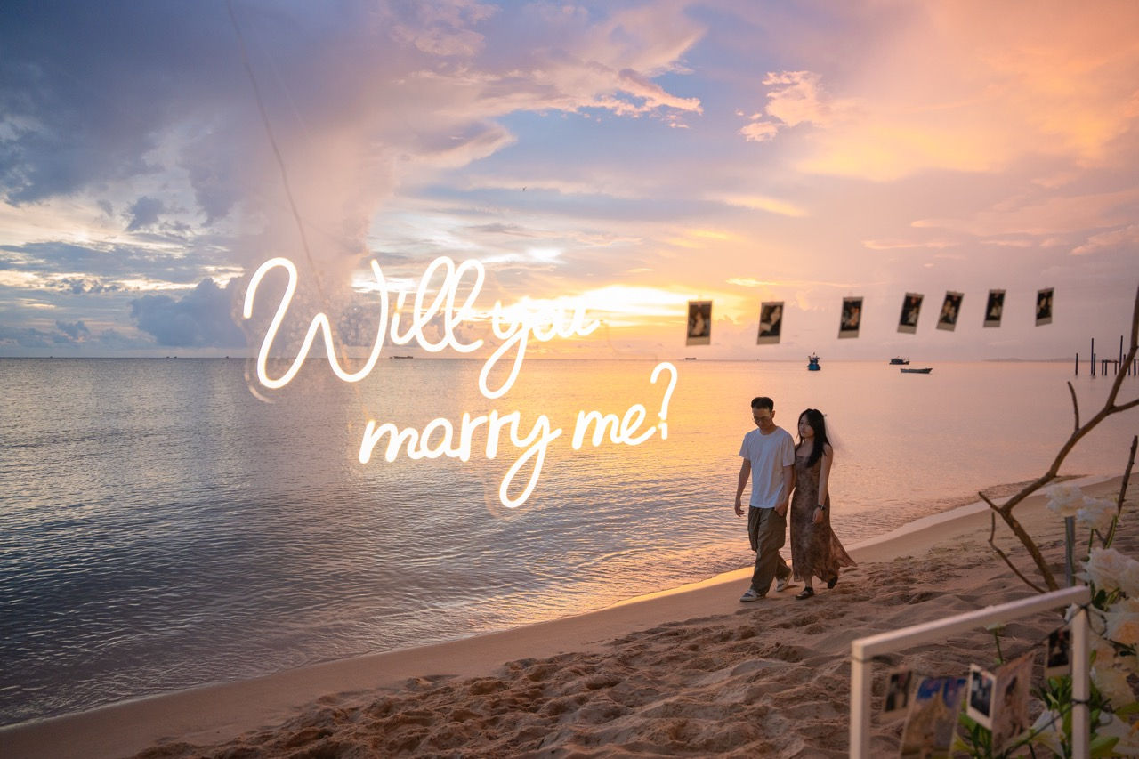 Proposal photo shoot in Phu Quoc Island