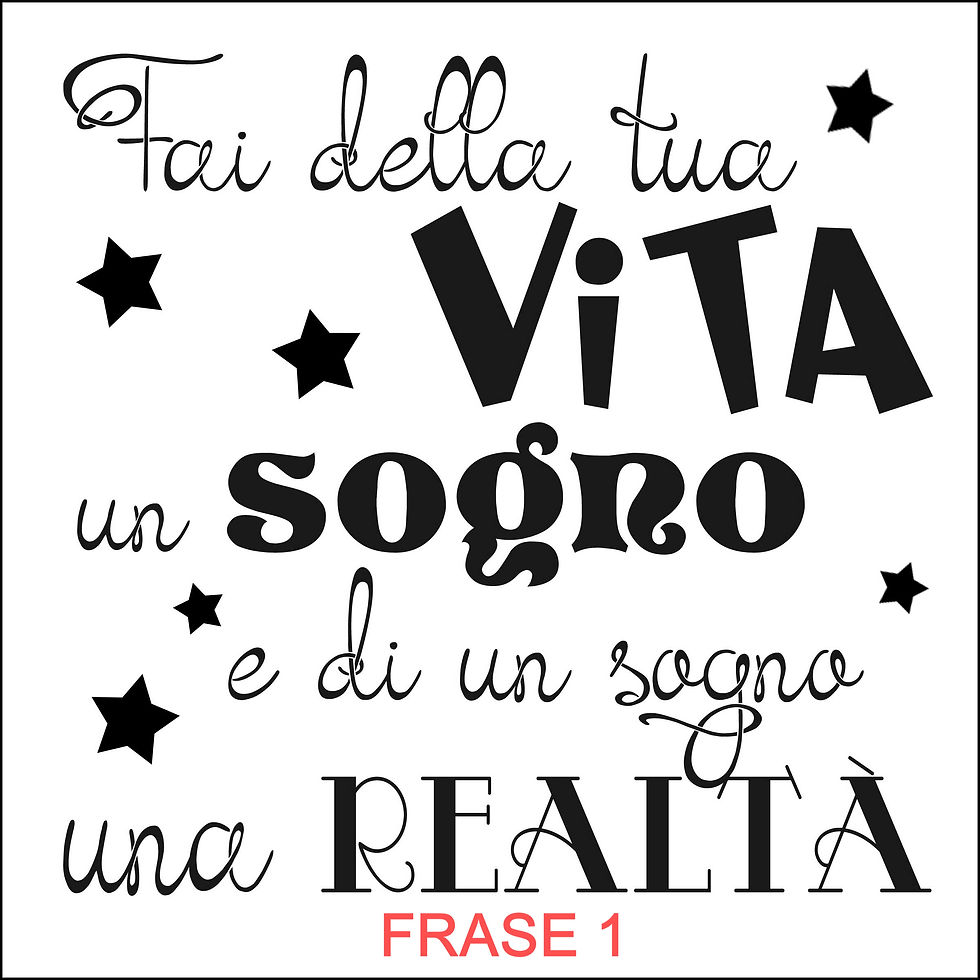 Miniatura: frase1 fai della tua vita un sogno e di un sogno una realtà