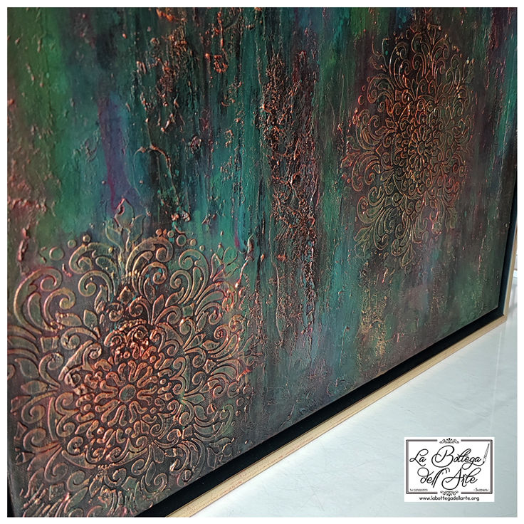 Miniatura: "EFFETTO RAME" - 85x75 cm - by Anna Ferrari artist