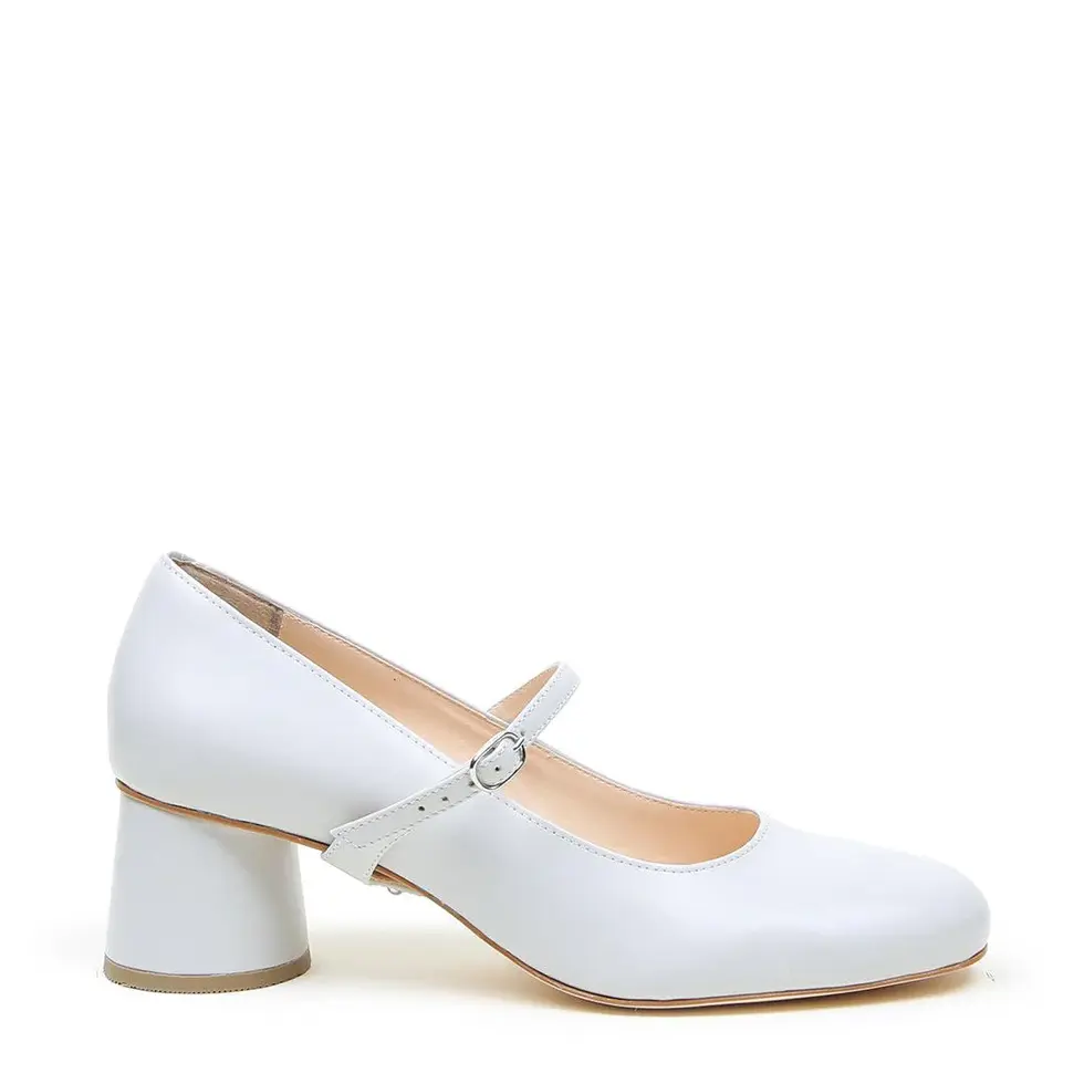 Bailarinas en color gris nube + tiras Twiggy
