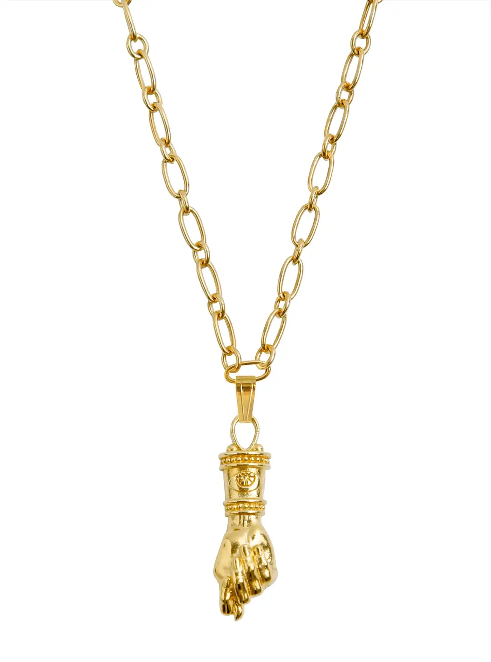Collar Talismán Mano Figa