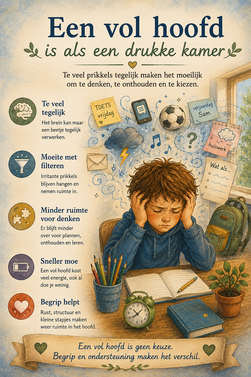 "Maar gisteren kon je dit toch wel?" Over een vol hoofd, vergeten dingen en de nood aan rust.