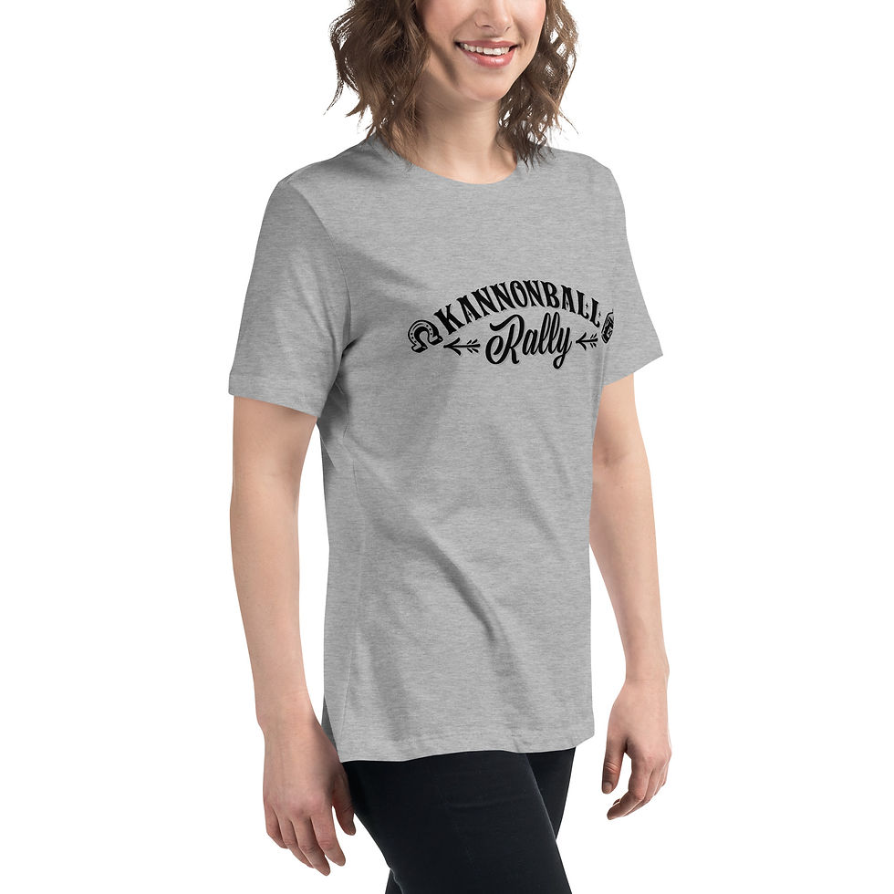 Thumbnail: KANNONBALL RALLY "PAINTER" Short Sleeve Women's Relaxed T-Shirt