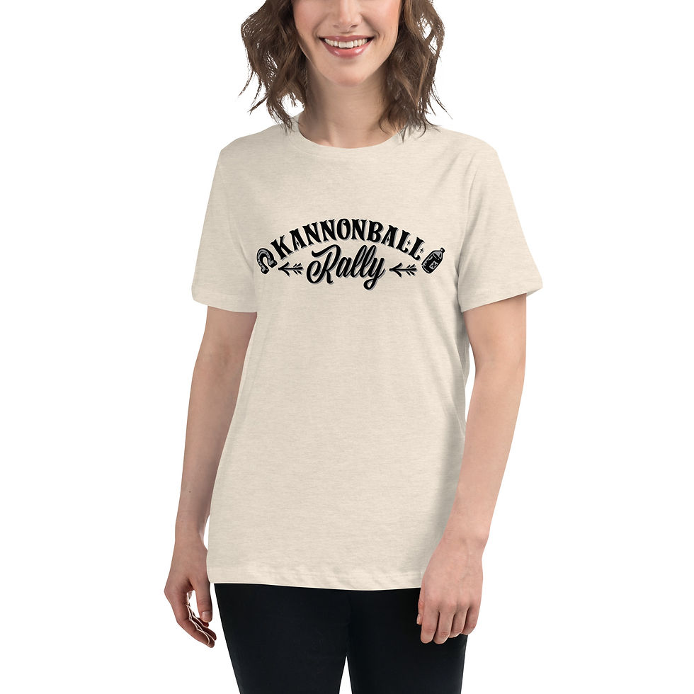 Thumbnail: KANNONBALL RALLY "PAINTER" Short Sleeve Women's Relaxed T-Shirt