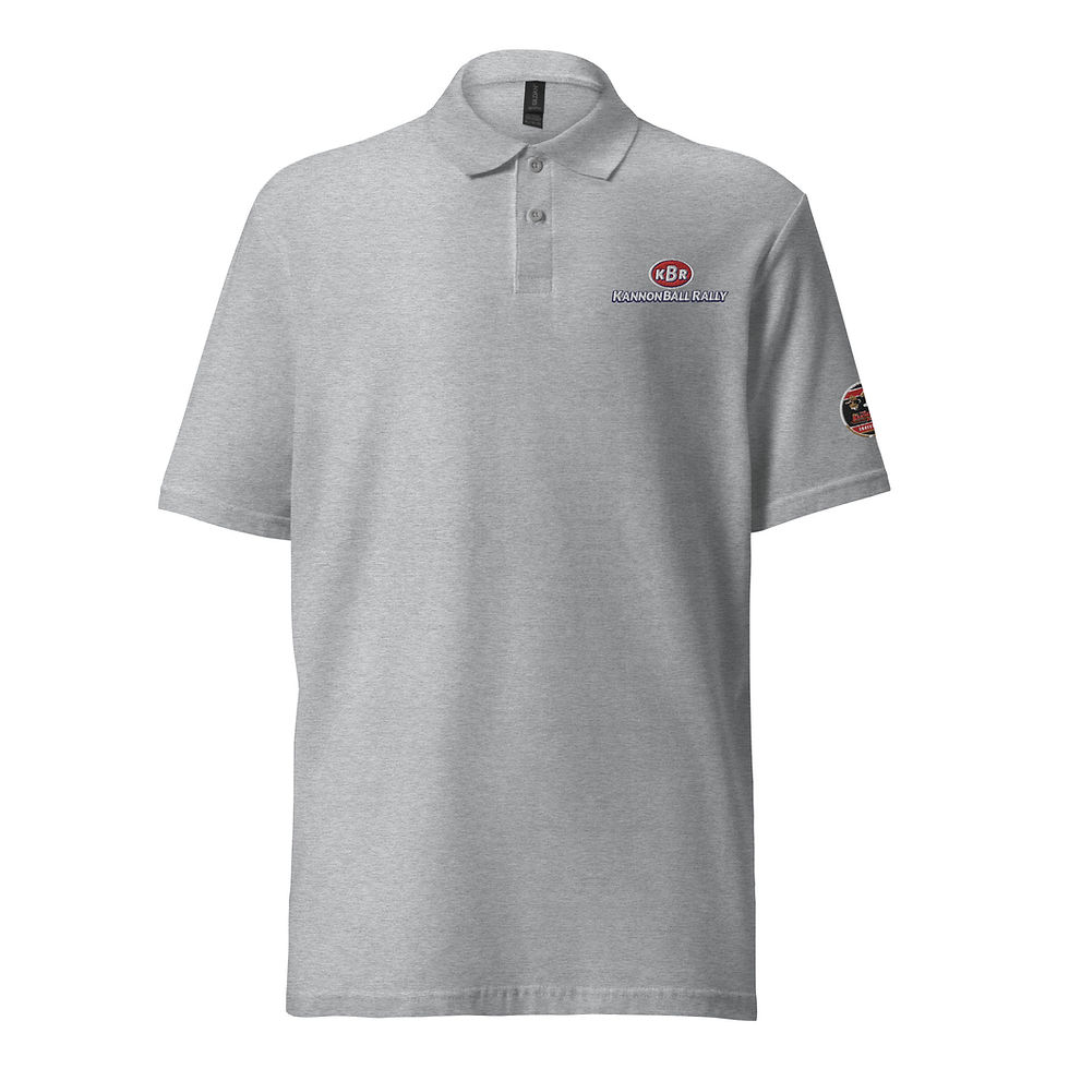 Thumbnail: KANNONBALL RALLY "STP" Unisex Pique Polo Shirt