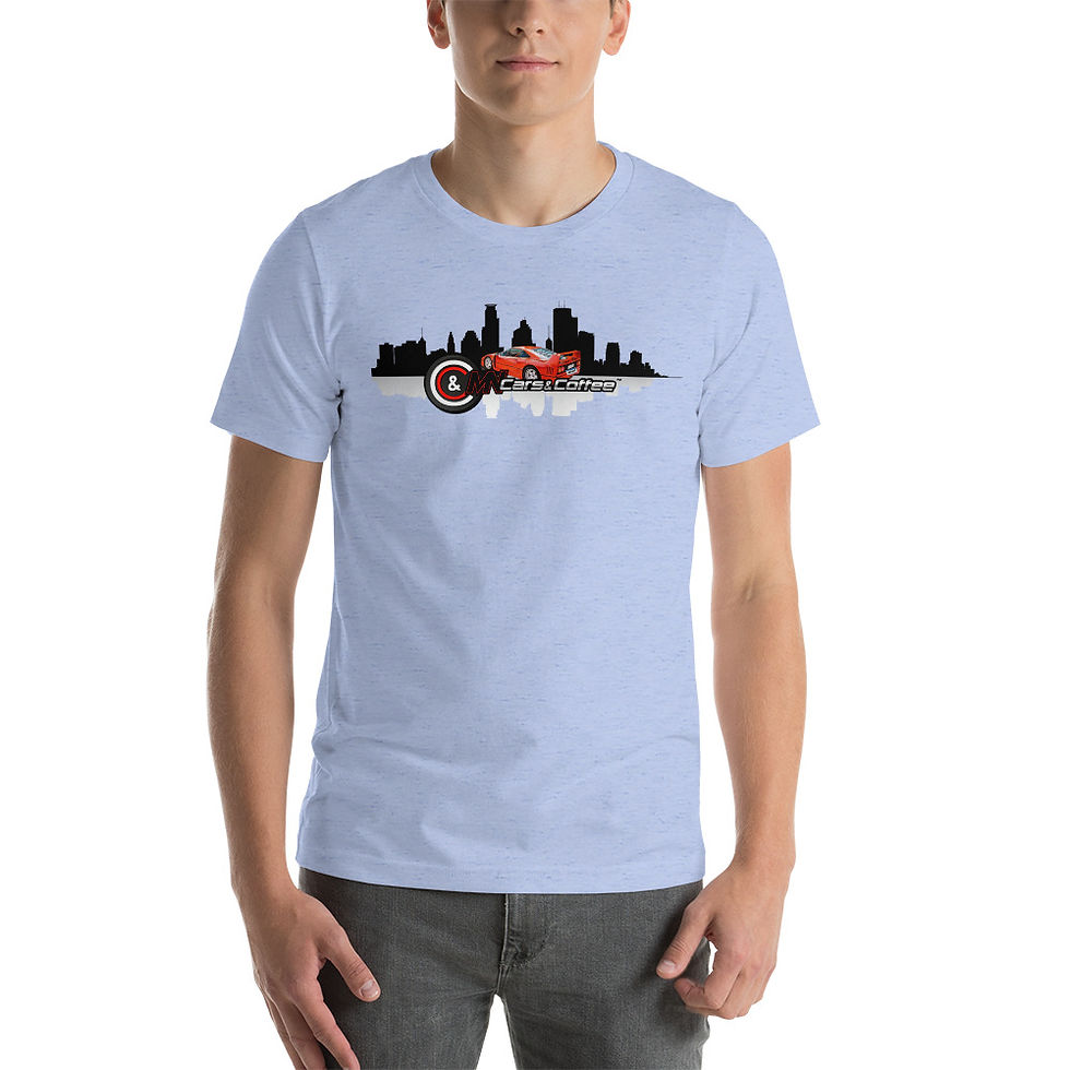 Thumbnail: MN Cars & Coffee F40 Rooftop Unisex t-shirt