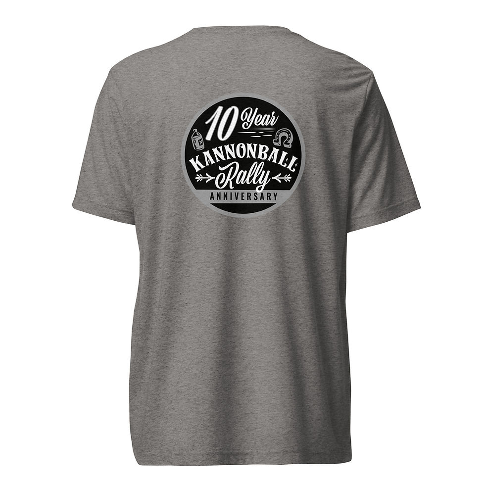 Thumbnail: KANNONBALL RALLY "PAINTER" Short Sleeve TRI-BLEND T-Shirt sleeve t-shirt