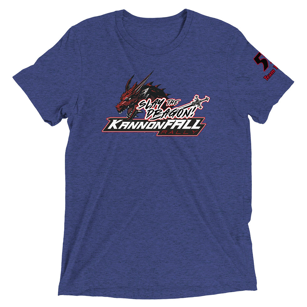 Thumbnail: The 2024 KannonFALL Rally T-Shirt w/ or w/o Team Number & Name on Sleeve