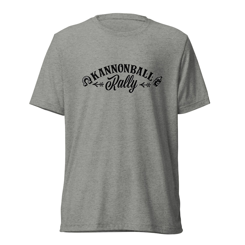 Thumbnail: KANNONBALL RALLY "PAINTER" Short Sleeve TRI-BLEND T-Shirt sleeve t-shirt