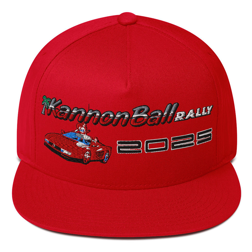 Thumbnail: The 2025 Kannonball Out Run Flat Bill Cap Embroidered