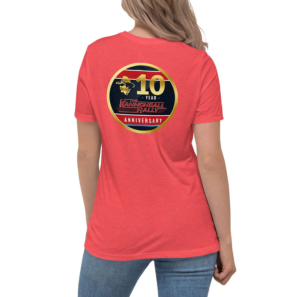 Thumbnail: KANNONBALL RALLY "STP" Short Sleeve Women's Relaxed T-Shirt