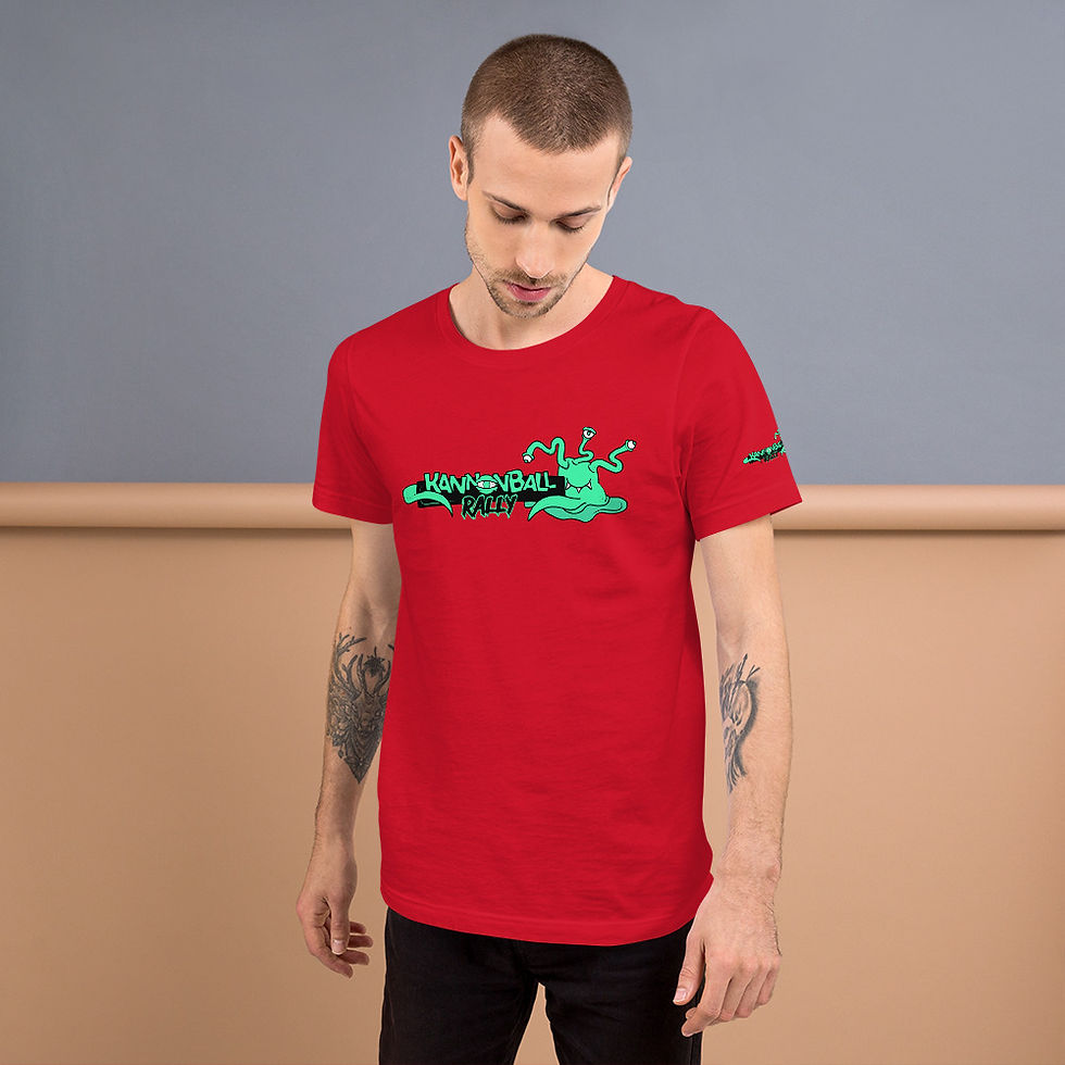 Thumbnail: The Kannonball Rally "Green Monster" Livery Unisex t-shirt