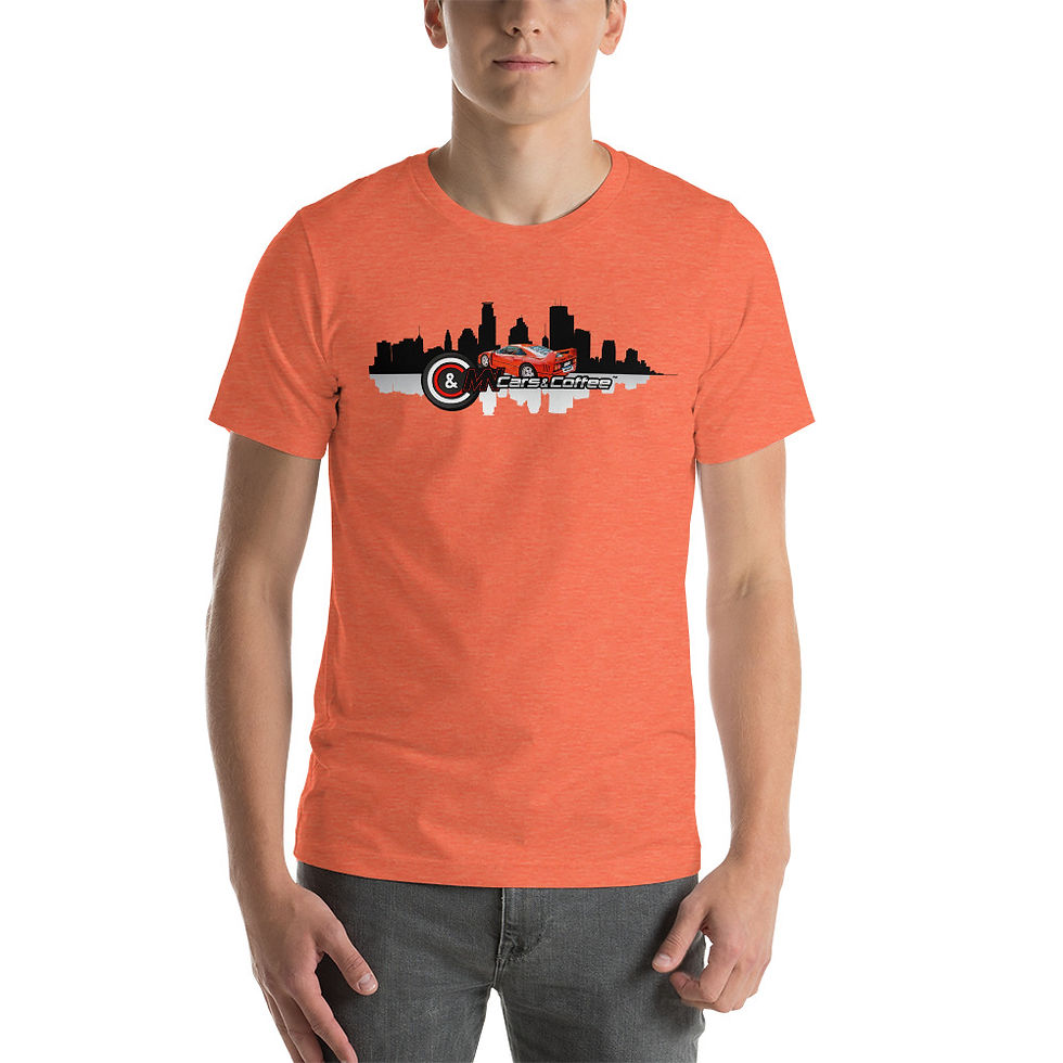 Thumbnail: MN Cars & Coffee F40 Rooftop Unisex t-shirt