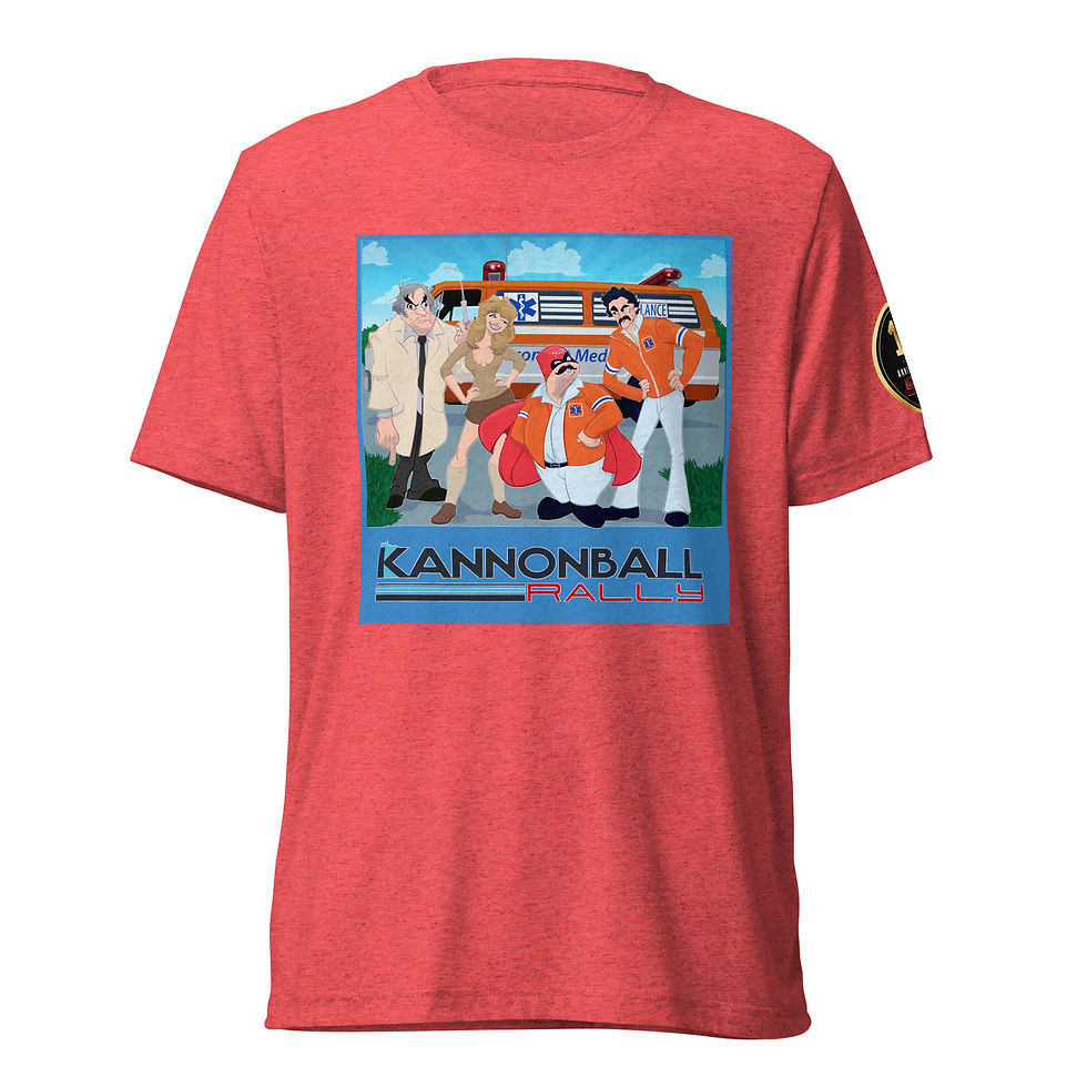 Thumbnail: KANNONBALL RALLY "SQUAD" Short Sleeve TRI-BLEND T-Shirt