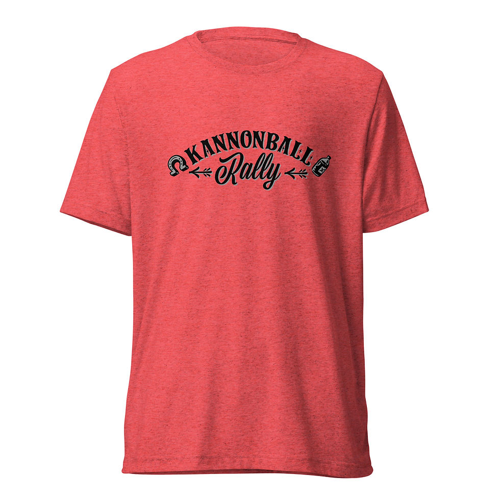 Thumbnail: KANNONBALL RALLY "PAINTER" Short Sleeve TRI-BLEND T-Shirt sleeve t-shirt