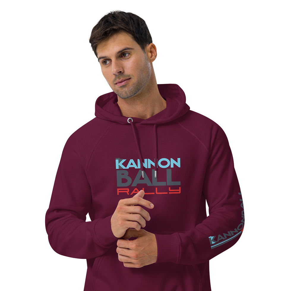 Thumbnail: The Kannonball Rally Unisex Eco Raglan Hoodie