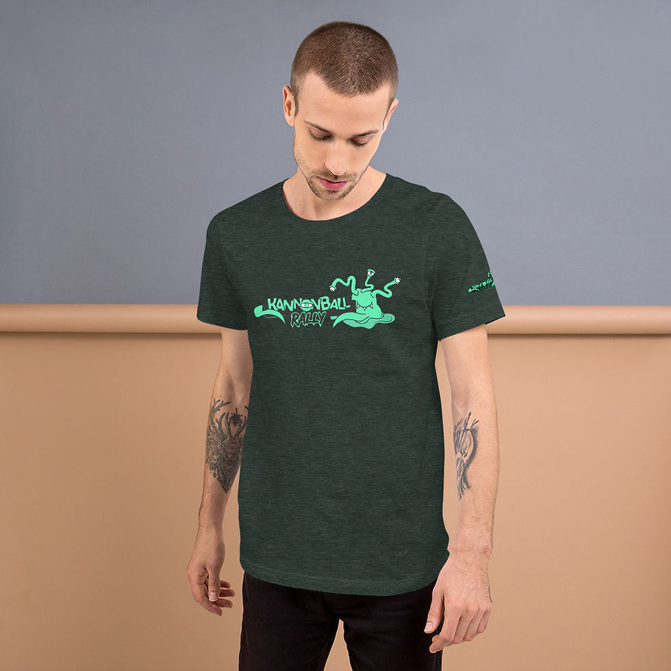 Thumbnail: The Kannonball Rally "Green Monster" Livery Unisex t-shirt