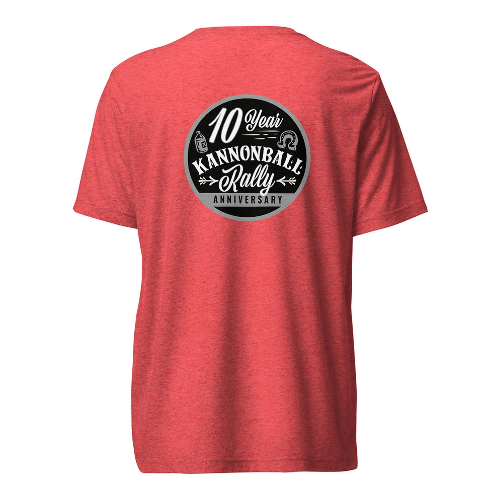 Thumbnail: KANNONBALL RALLY "PAINTER" Short Sleeve TRI-BLEND T-Shirt sleeve t-shirt