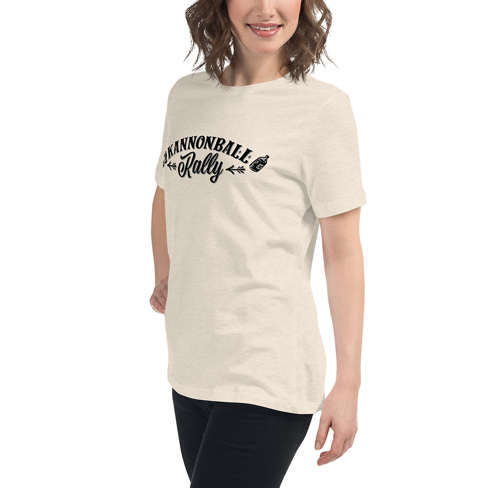 Thumbnail: KANNONBALL RALLY "PAINTER" Short Sleeve Women's Relaxed T-Shirt
