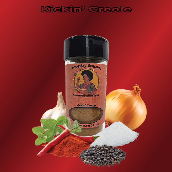 Thumbnail: Kickin' Creole Season Image of ingredients.