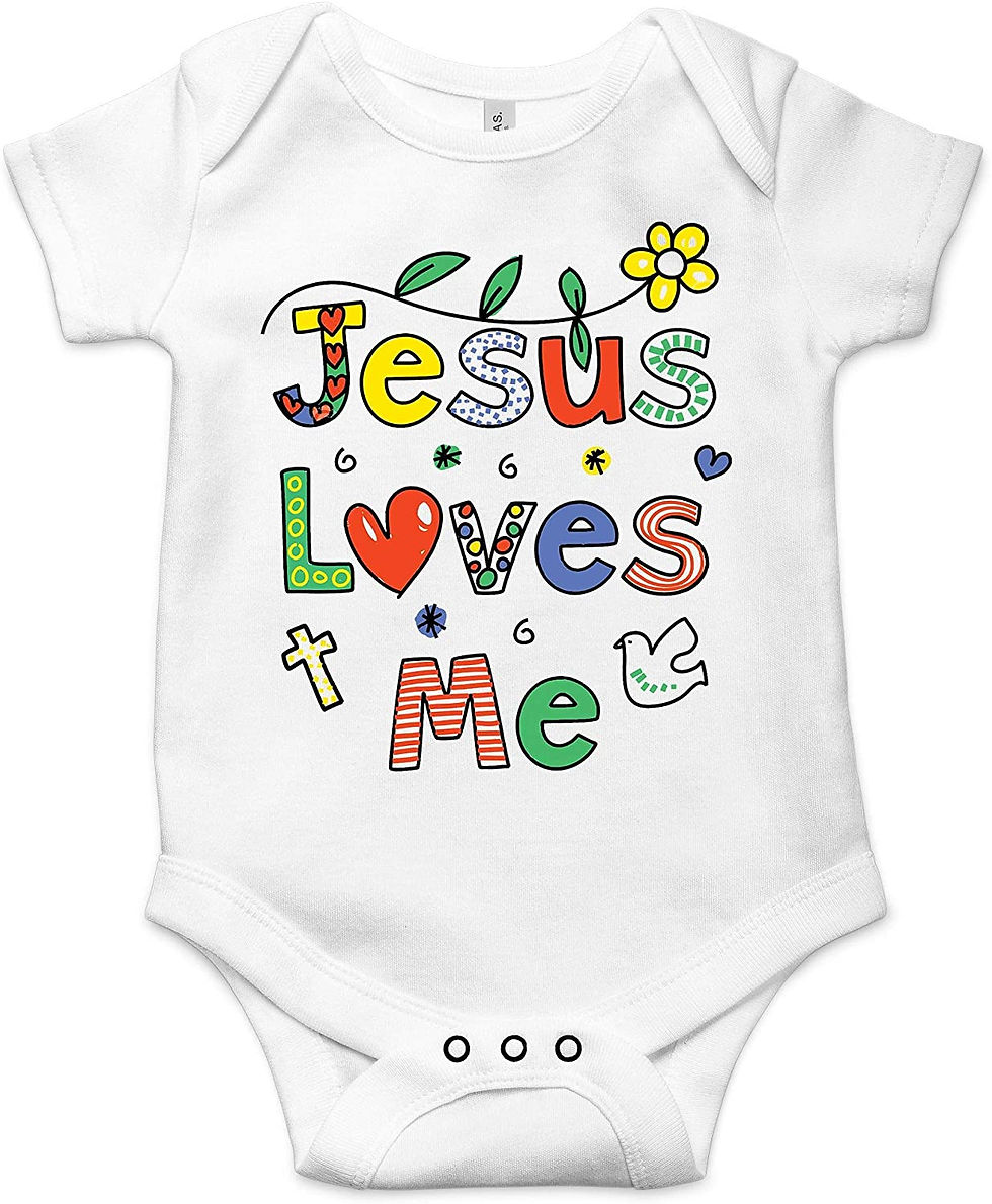 Jesus Loves Me Baby Onesie