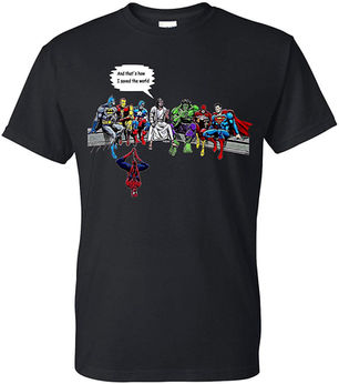 Jesus & Superheroes Christian T-Shirt
