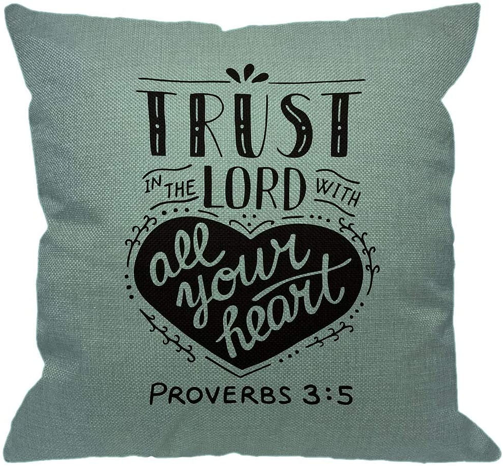 Trust In The Lord Cushion Cover