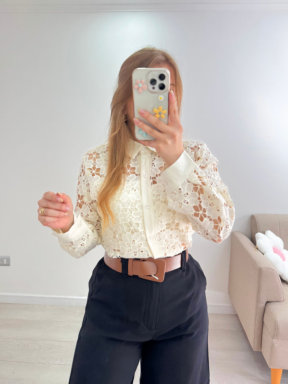 Miniatura: Camisa croche manga larga Franciele
