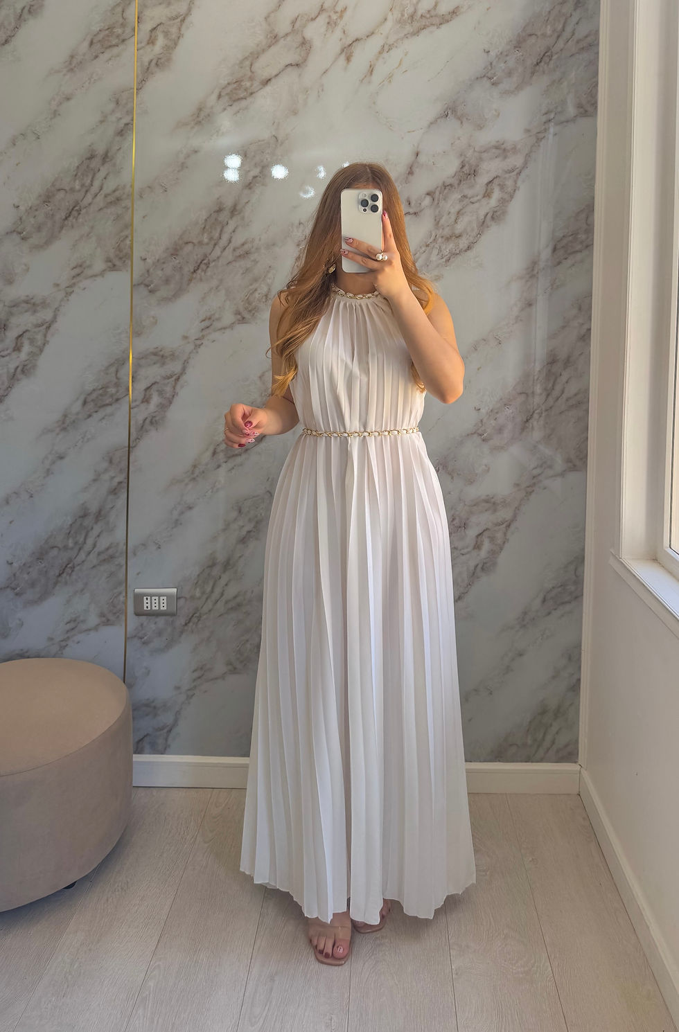 Miniatura: Vestido Romano plisado