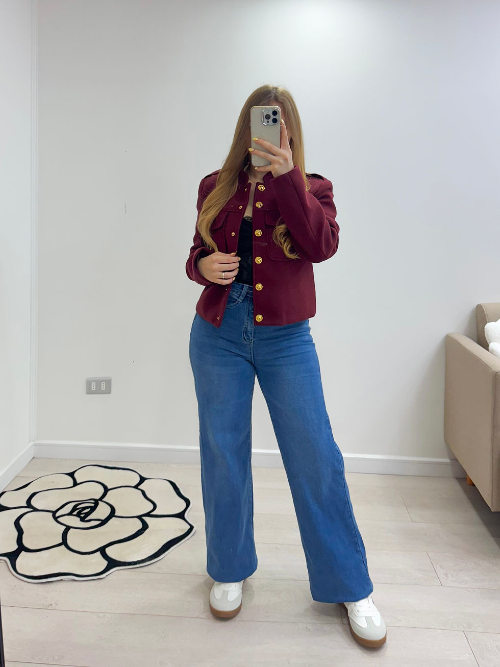 Miniatura: Blazer chaqueta vinotinto Ashley