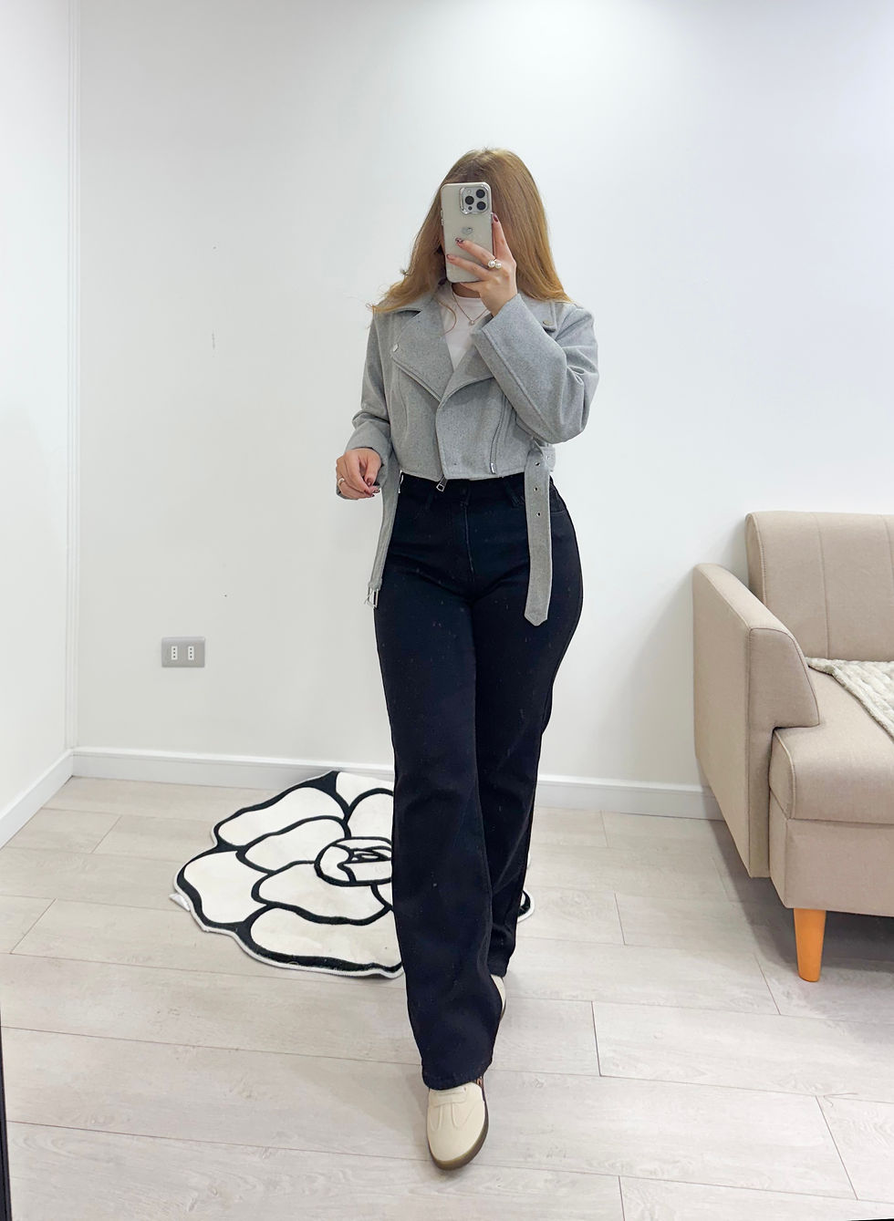 Miniatura: Chaqueta abrigo crop Amanda 