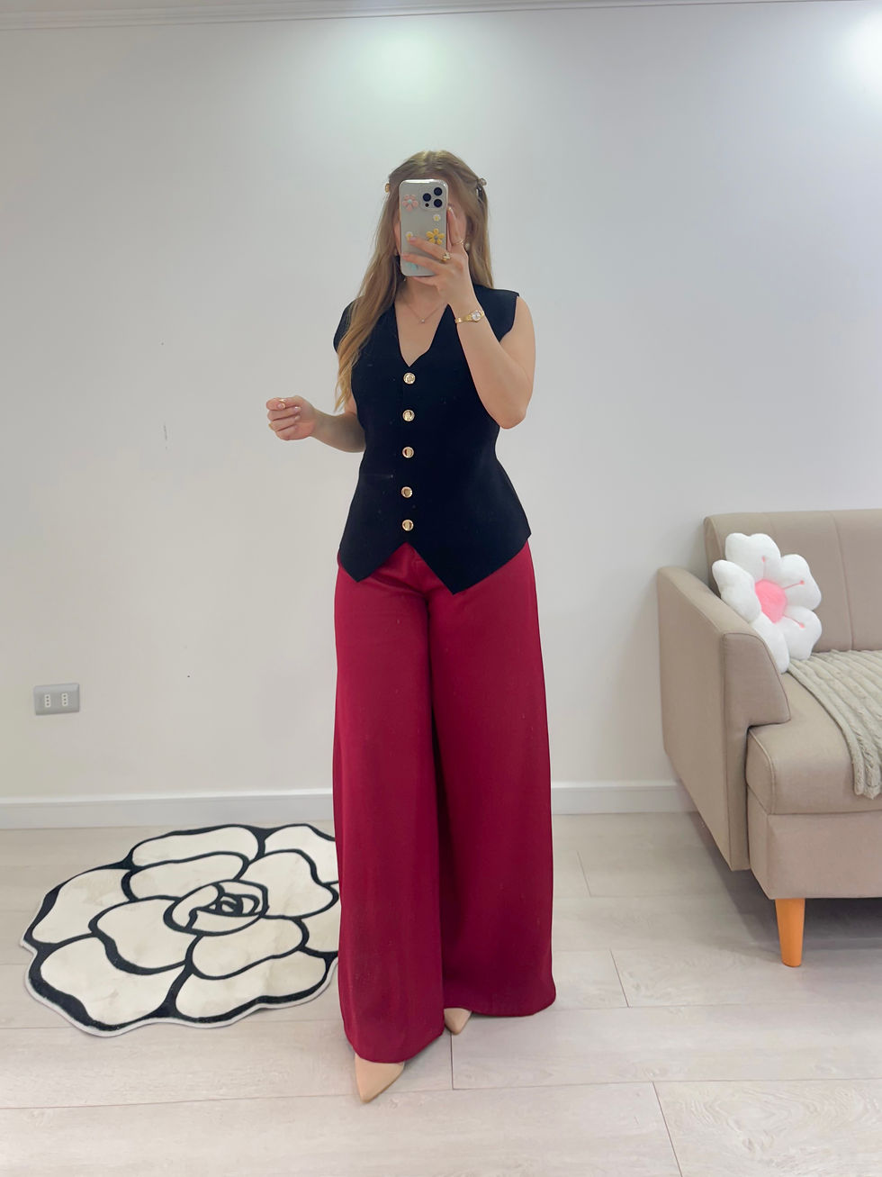 Miniatura: Pantalon sastrero Amanda palazzo 