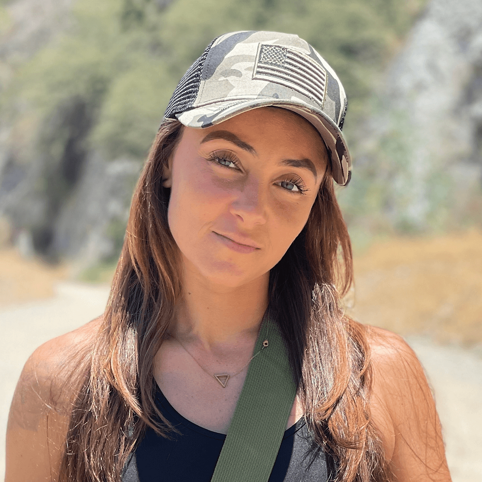 Thumbnail: American Flag Trucker Hat With Adjustable Strap